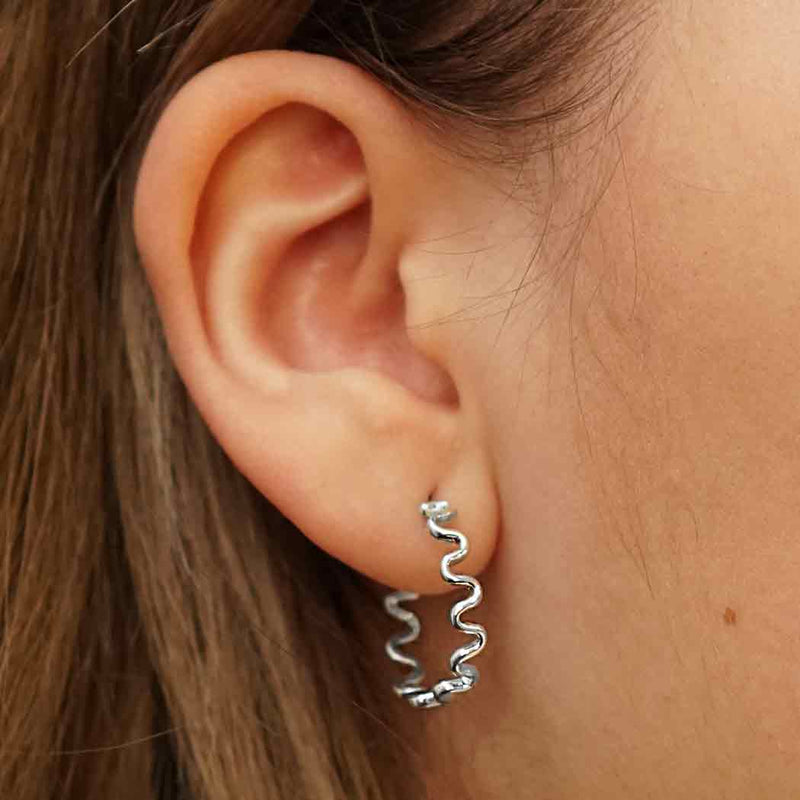 Squiggle Post Earrings
