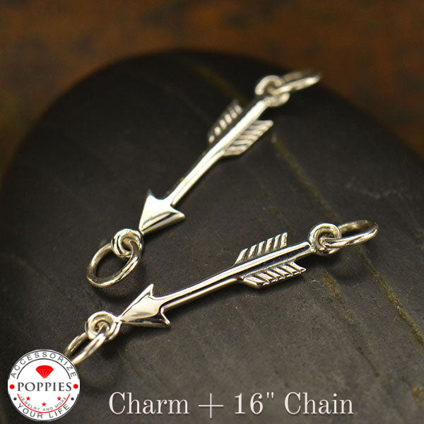 Arrow Charm Link - Poppies Beads n' More