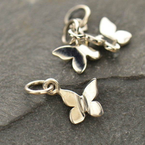 Tiny Butterfly Charm - Poppies Beads n' More