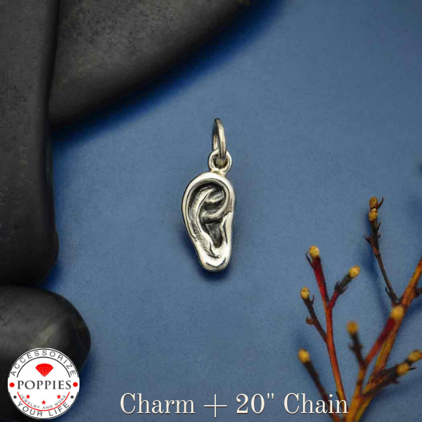 Sterling Silver Ear Charm - Poppies Beads n' More