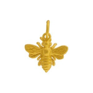 Small Honeybee Charm - Poppies Beads n' More