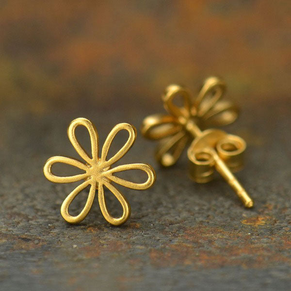 Openwork Daisy Post Earring - Poppies Beads n' More