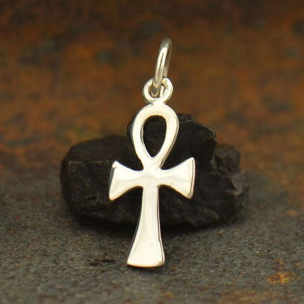 Sterling Silver Ankh Charm - Poppies Beads n' More