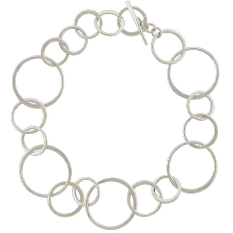 Handmade Sterling Silver Chain Bracelet - Poppies Beads n' More