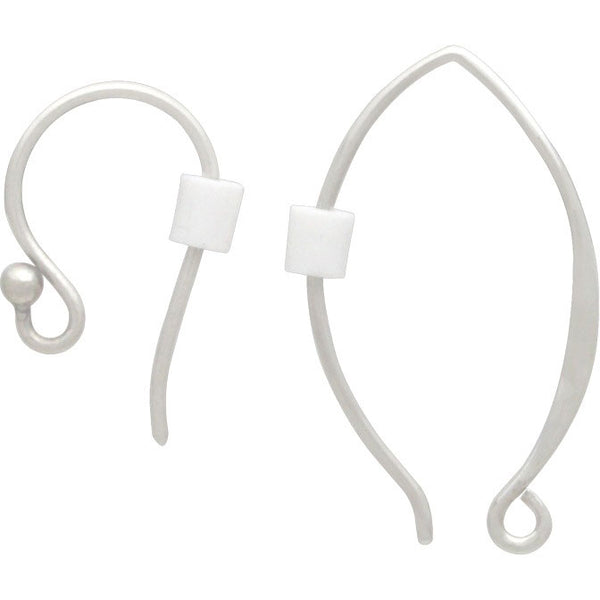White Rubber Earring Guards for Hook Earrings - Poppies Beads n' More