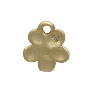 Solid 14K Gold - Cherry Blossom Charm (No Jumpring) - Poppies Beads n' More