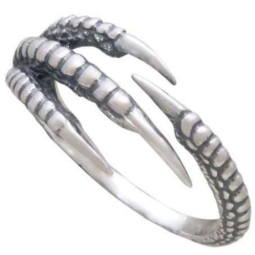 Adjustable Bird Claw Ring - Poppies Beads n' More