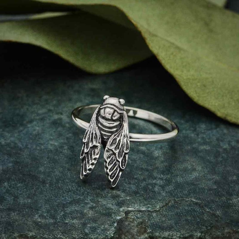 Sterling Silver Cicada Ring - Poppies Beads n' More