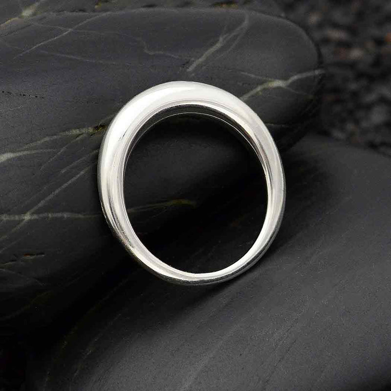 Sterling Silver Tapered Ring - Poppies Beads n' More