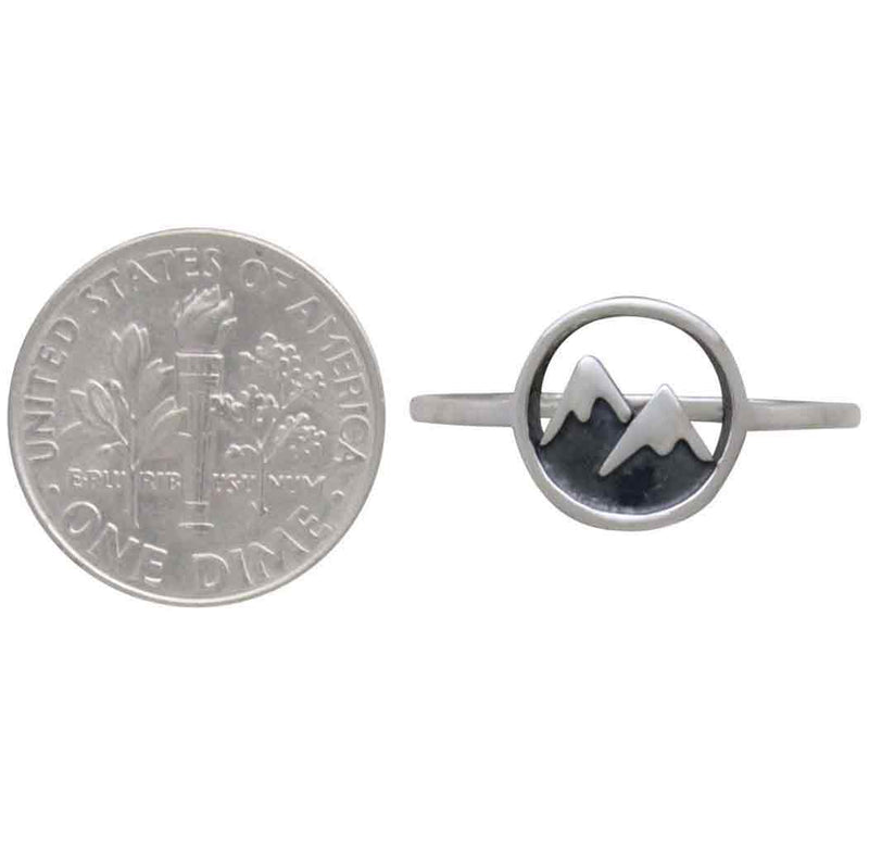 Sterling Silver Snow Capped Mountain Ring - Poppies Beads n' More
