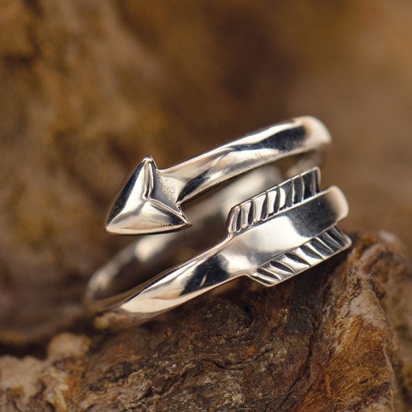 Adjustable Ring with Arrow - Poppies Beads n' More