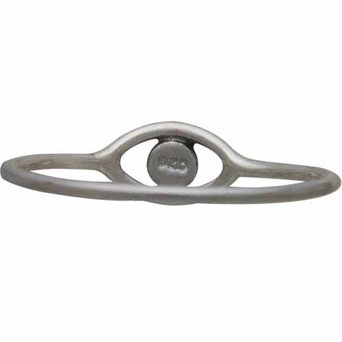 Sterling Silver Evil Eye Ring - All Seeing Eye Ring - Poppies Beads n' More