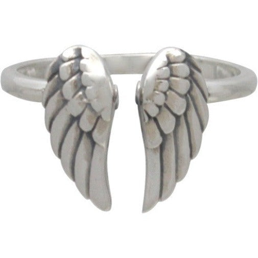 Sterling Silver Adjustable Wings Ring - Poppies Beads n' More