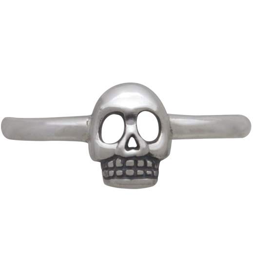 Sterling Silver Skull Ring - Poppies Beads n' More