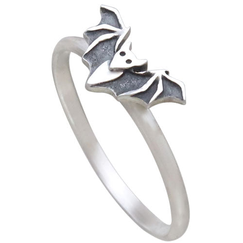 Sterling Silver Bat Ring - Poppies Beads n' More