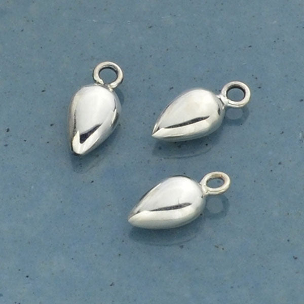 Pointed Teardrop Dangle Charm - Poppies Beads n' More