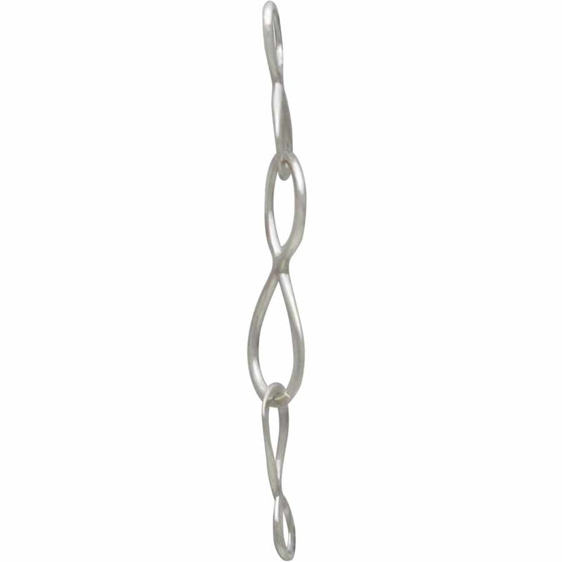 Sterling Silver Three Infinity Links Chain Segment - Poppies Beads n' More