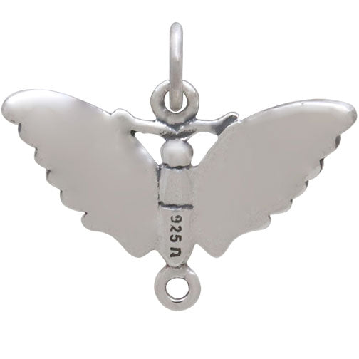 Sterling Silver Butterfly Moth Link - Poppies Beads n' More