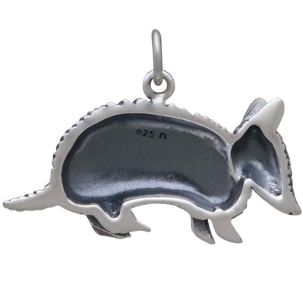 Sterling Silver Armadillo Charm - Poppies Beads n' More