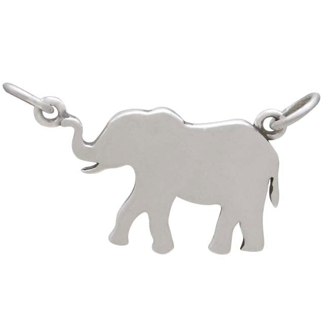Sterling Silver Layered Elephant Pendant Festoon - Poppies Beads n' More