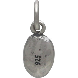 Sterling Silver Coffee Bean Charm - Poppies Beads n' More