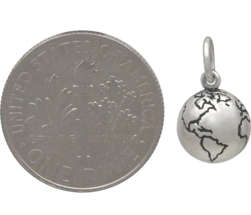 Sterling Silver 3D World Charm - Poppies Beads n' More