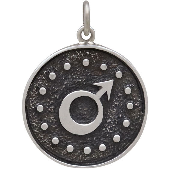 Sterling Silver Astrology Aries Pendant - Poppies Beads n' More