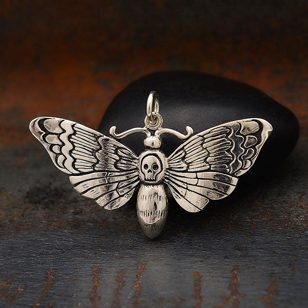 Death Heads Moth Pendant - Poppies Beads n' More