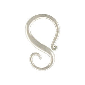 Sterling Silver Jewelry Bail - S-shaped Removable Bail - Poppies Beads n' More