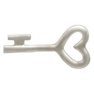 Sterling Silver Key Charm Embellishment - Poppies Beads n' More