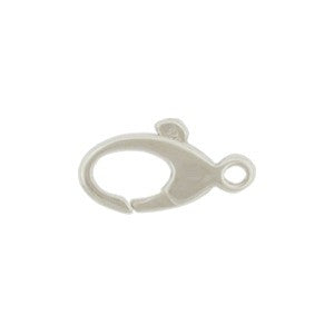 Sterling Silver Small Oval Lobster Clasp - Poppies Beads n' More