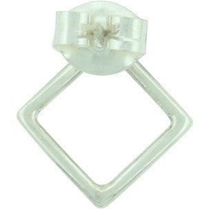 Sterling Silver Square Post Earring - Poppies Beads n' More