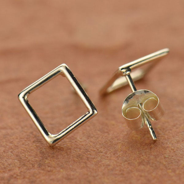 Sterling Silver Square Post Earring - Poppies Beads n' More