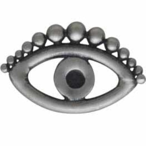 Sterling Silver Evil Eye Post Earring - Poppies Beads n' More