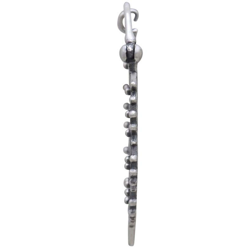 Sterling Silver Art Deco Wire Hoop Earrings - Poppies Beads n' More