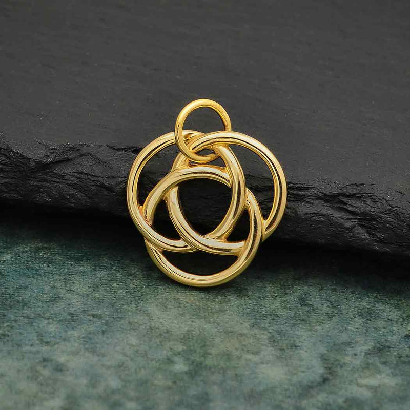 Infinite Circles Love Knot Charm - Poppies Beads n' More