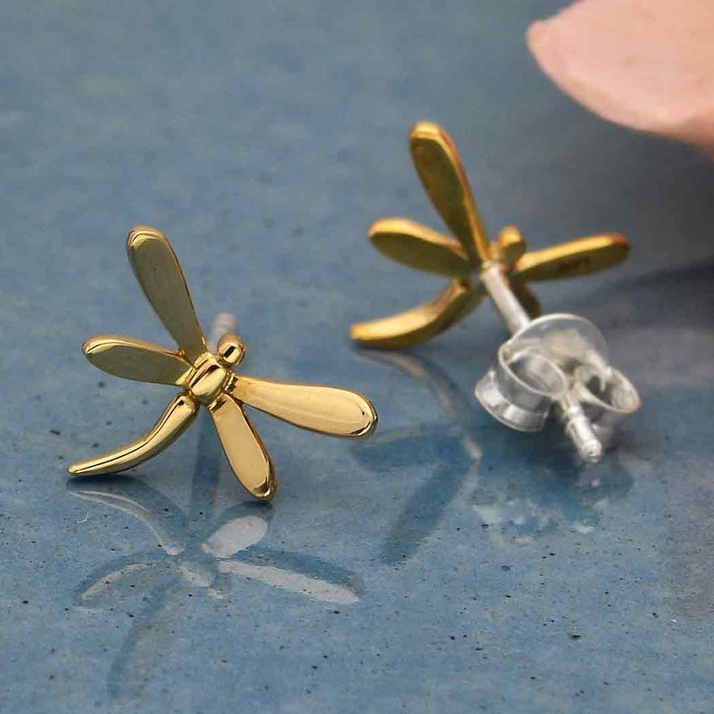 Dragonfly Post Earrings - Poppies Beads n' More