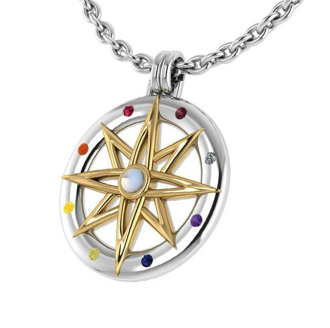 Wander Through My Compass Pendant - Poppies Beads n' More