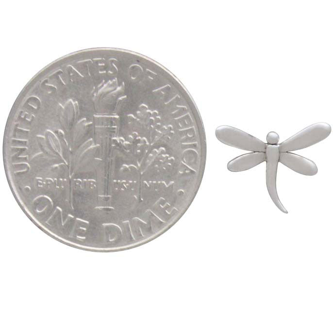 Sterling Silver Dragonfly Solderable Charm - Poppies Beads n' More