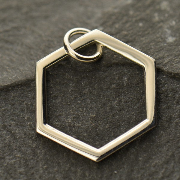 Sterling Silver Single Honeycomb - Poppies Beads n' More