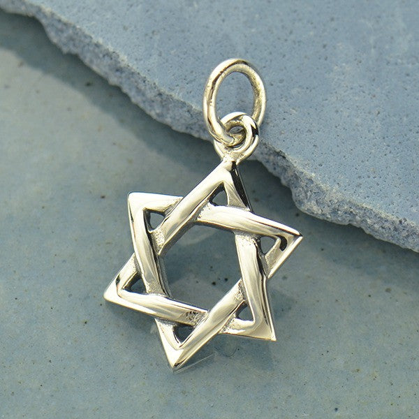 Sterling Silver Star of David Pendant - Poppies Beads n' More