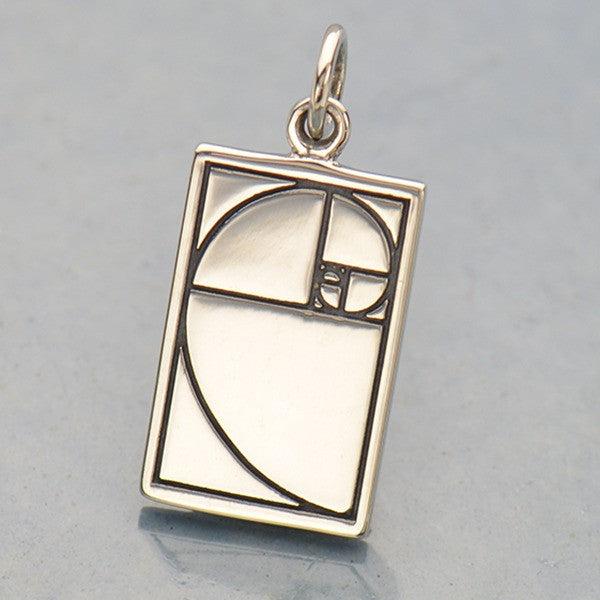Sterling Silver Golden Ratio Charm - Poppies Beads n' More