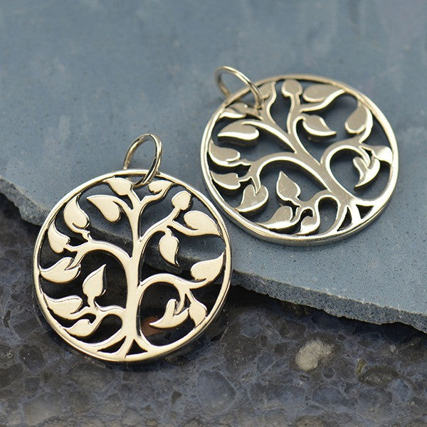 Sterling Silver Tree of Life Charm - Poppies Beads n' More