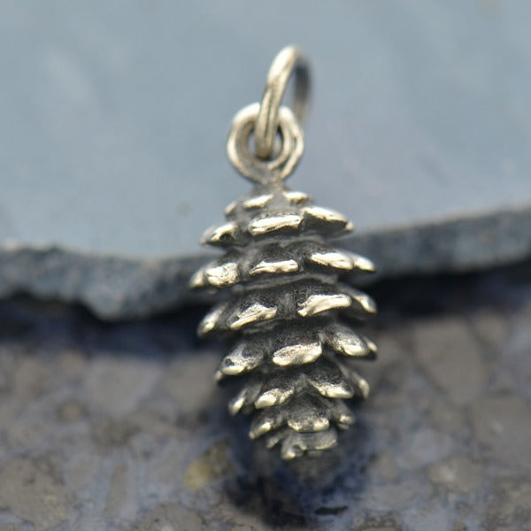 Pinecone Charm, - Poppies Beads n' More