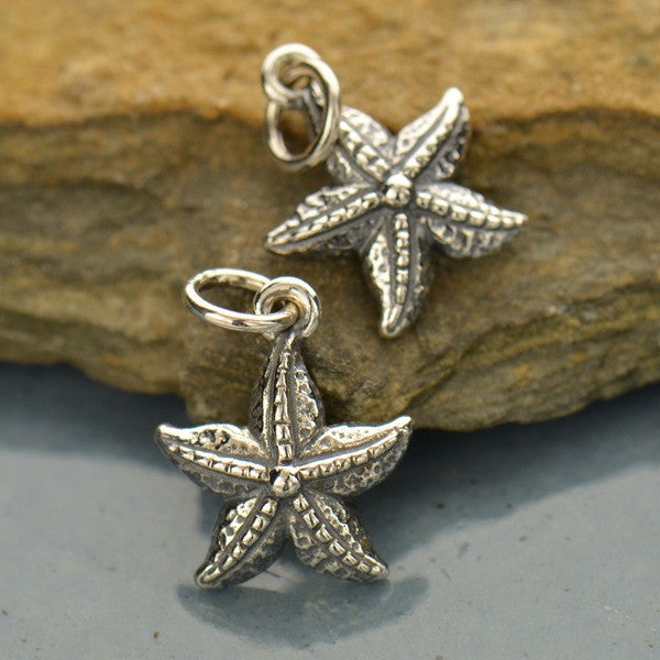 Sterling Silver Starfish Charm - Poppies Beads n' More