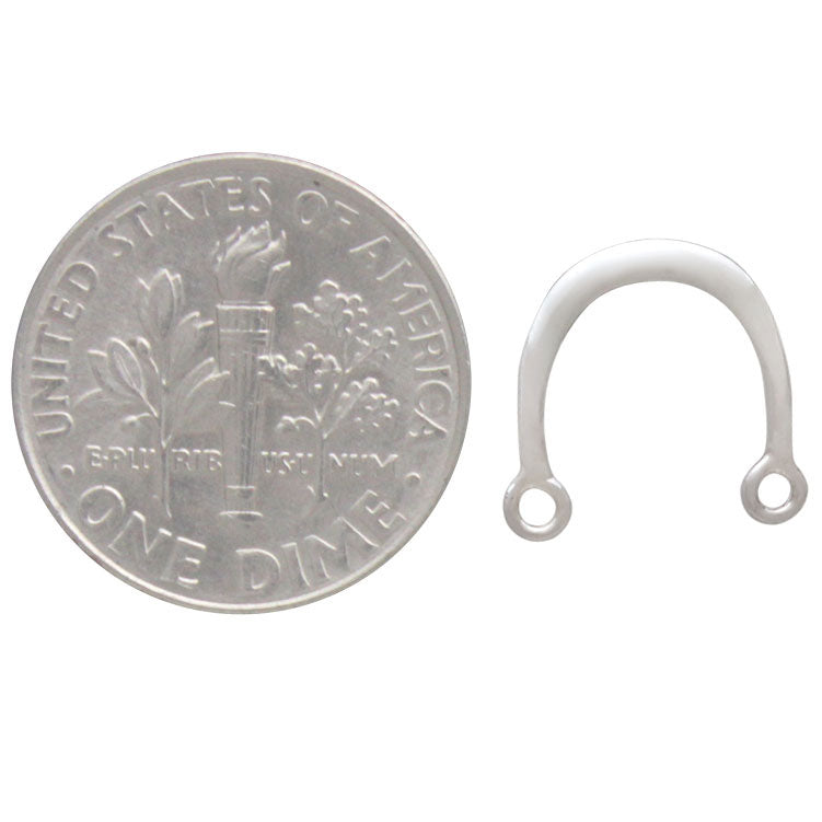 Sterling Silver Arch Bar Post Earrings - Poppies Beads n' More