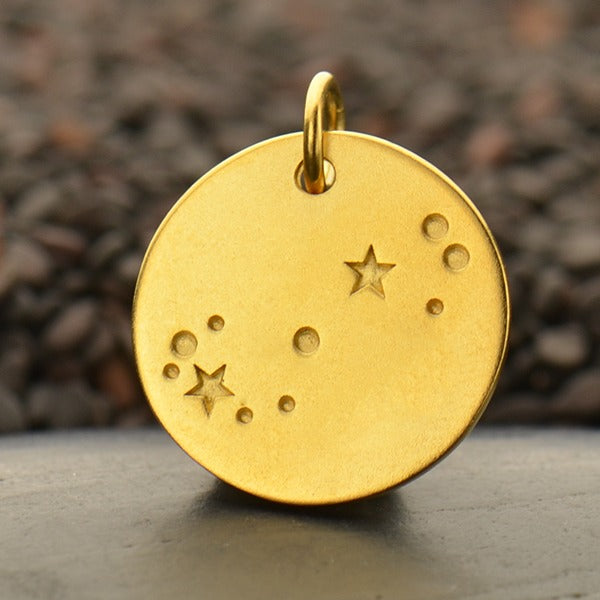 Zodiac Constellation Discs, - Poppies Beads n' More