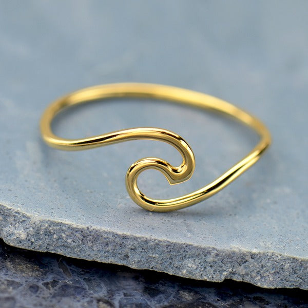 Sterling Silver Wave Ring - Poppies Beads n' More