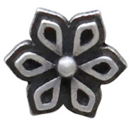 Sterling Silver Mandala Flower Post Earrings - Poppies Beads n' More