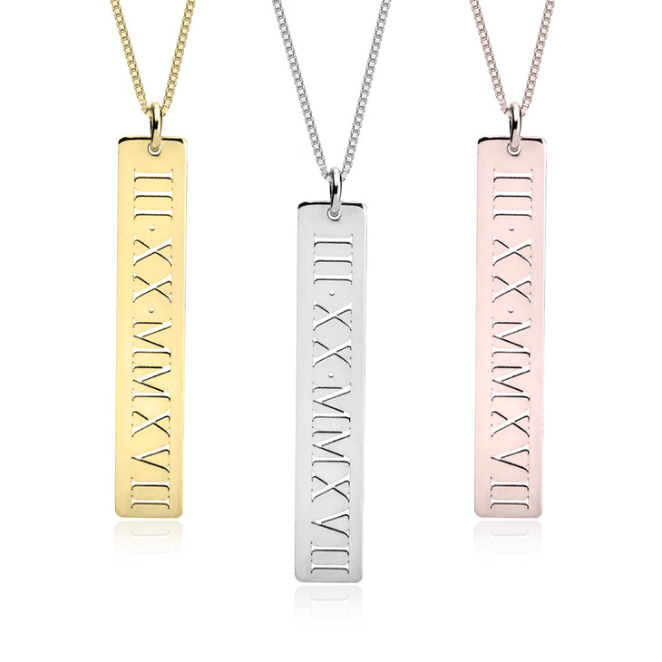 Roman Numeral Necklace - Poppies Beads n' More